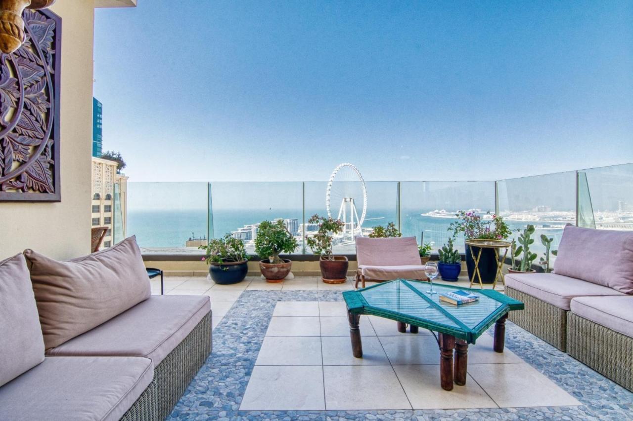Full Sea View From A Big Terrace I 2 Bedrooms I Jbr Dubai Exterior foto